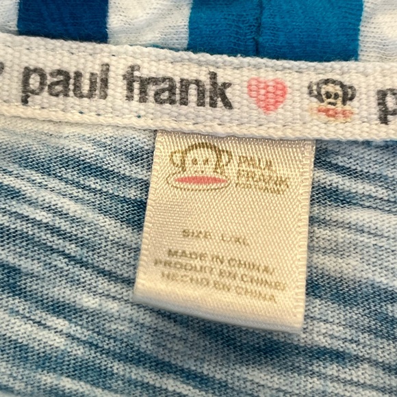 Vintage Y2K Paul Frank Women’s Striped Lightweight Robe Sleepwear Size L/XL - Picture 8 of 11